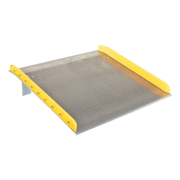 60" x 60" Aluminum Truck Dockboards with Steel Safety Curb, 15,000 lb Capacity
